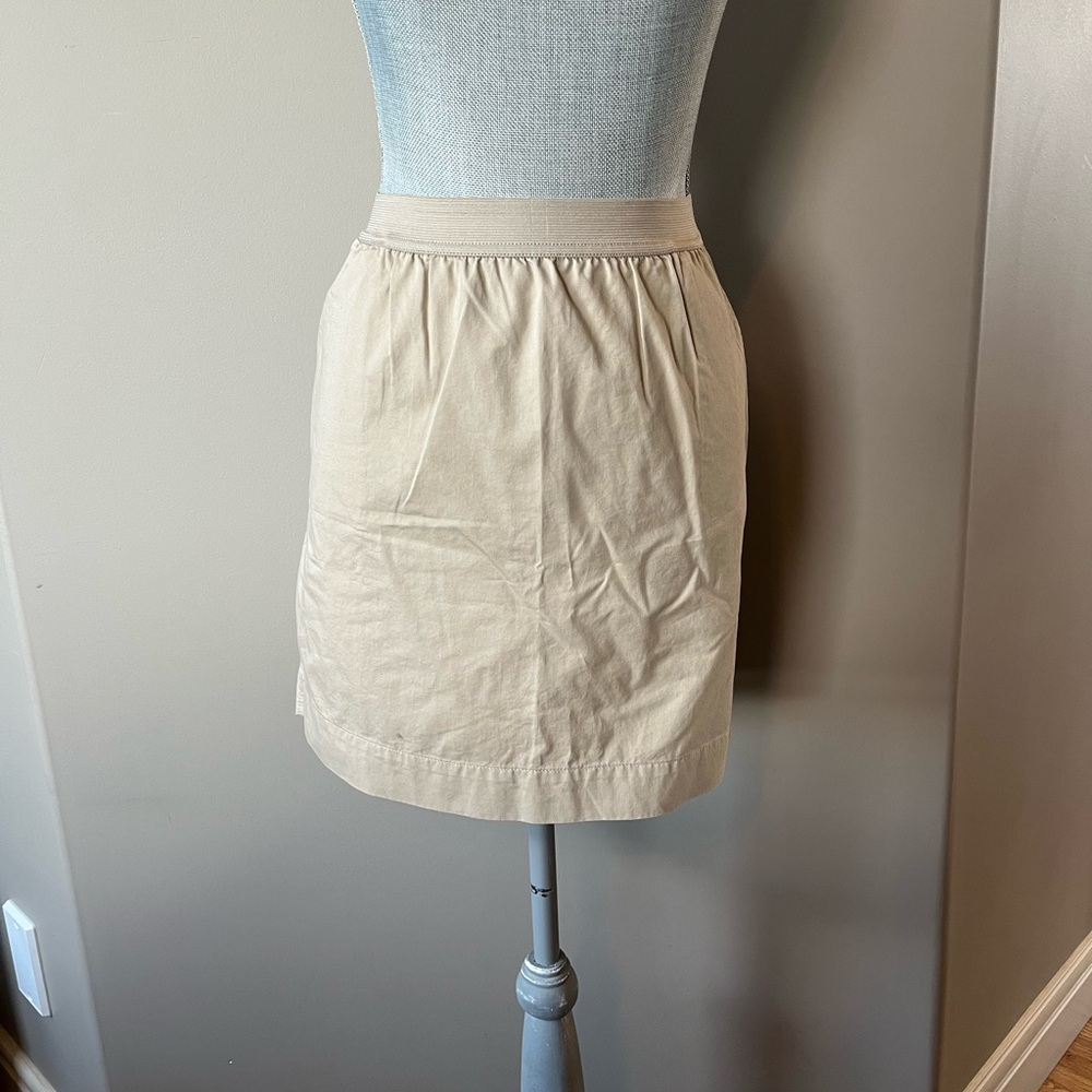Joe Fresh Cream Mini Cotton Skirt